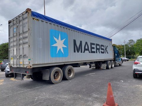 Transporte terrestre de contenedor de 40 pies